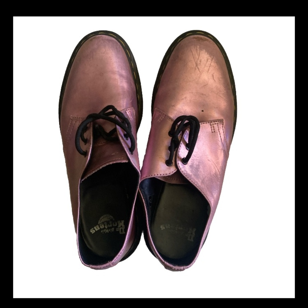 dr martens 1461 Light Metallic Purple Women’s Sz 9 See Pics For Condition Detail